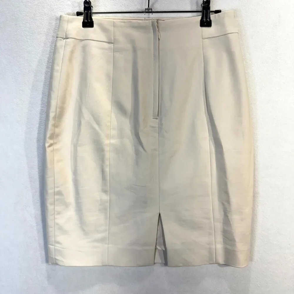 H&M‎ Cream Pencil Skirt Womens Size 8